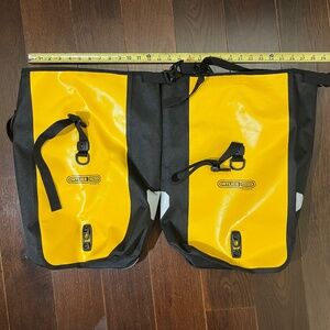 Ortlieb Classic Sport Roller Pannier Bags Yellow Waterproof Used, Good Condition